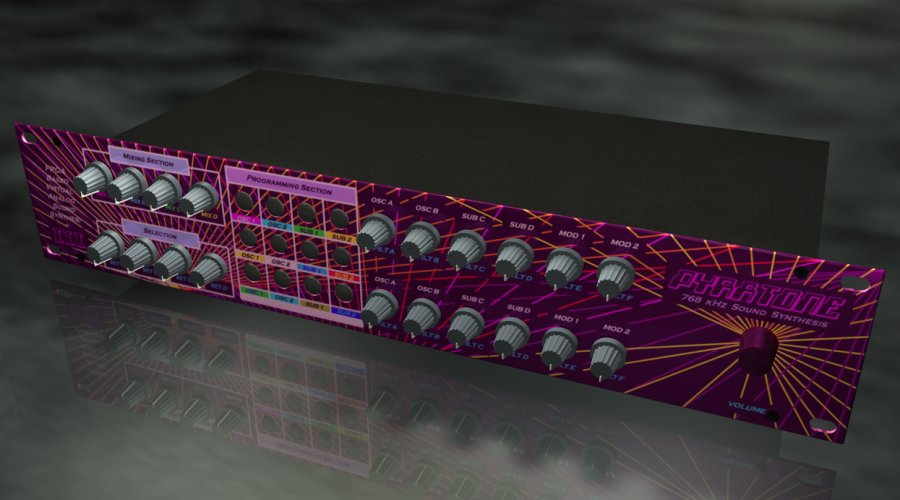 Pyratone III - Rack Synthesizer with Virtual Analog Sound Synthesis