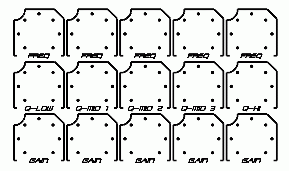 Frontplatte fr MIDI Controller