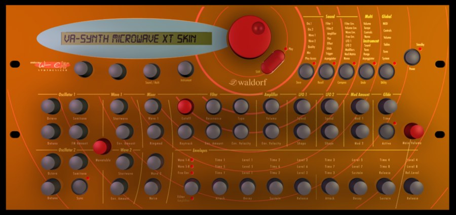 Virtual Waldorf Microwave MIDI Controller Application